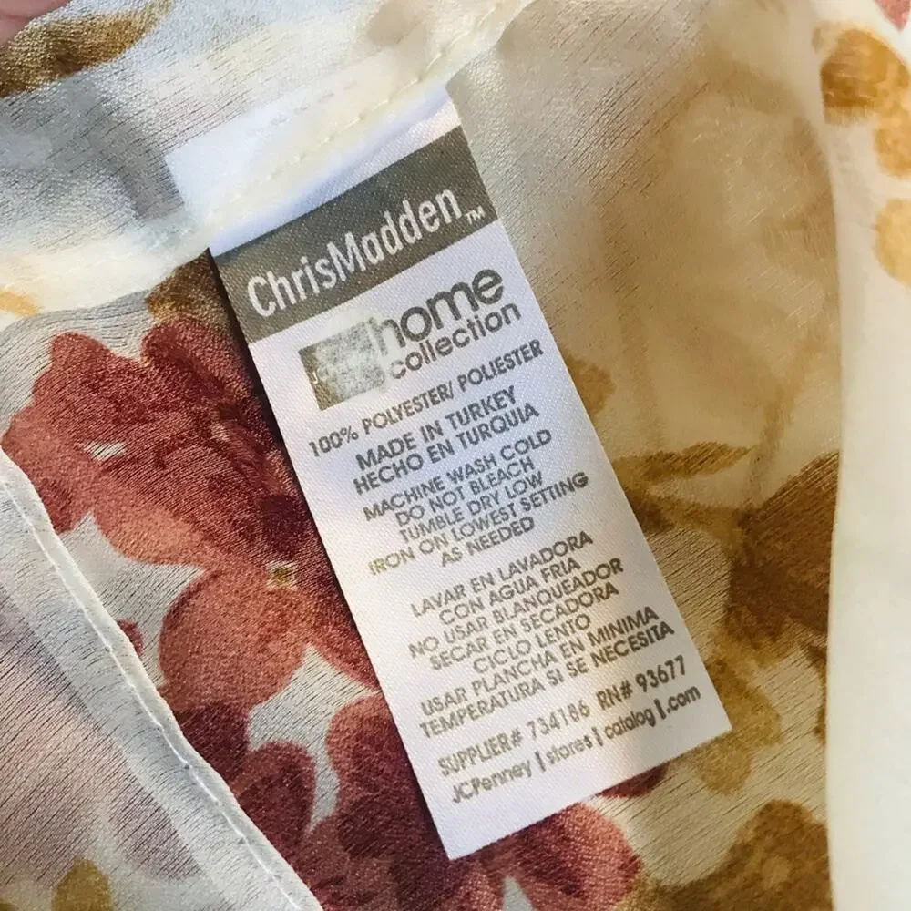 Chris Madden Home Curtains - 2 panels